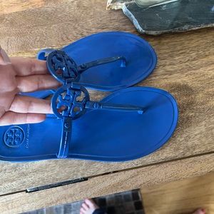 Tory Burch mini miller blue sandal size 6